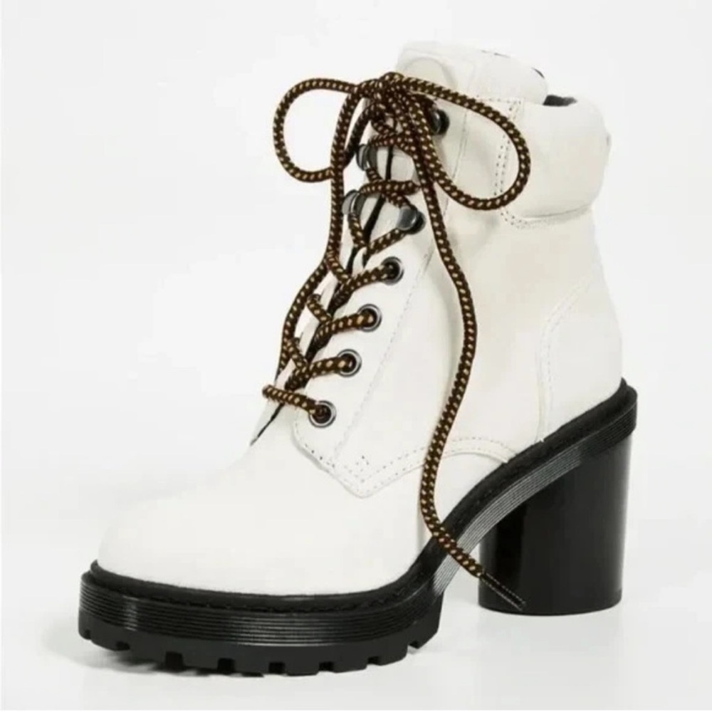 New! MARC JACOBS Crosby Square Heel
Toe Leather Platform Hiking Boots - Picture 4 of 14